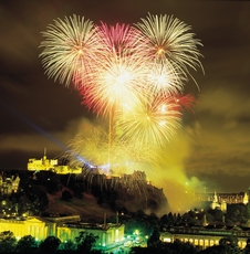 Fireworks at Edinburgh Tattoo Festival