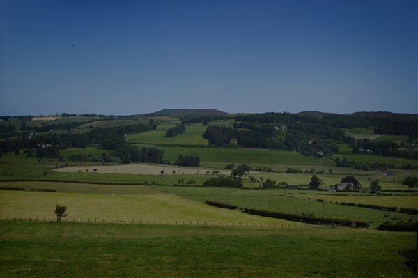 view over Coquet Valley and Cheviot Hills
