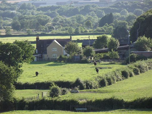 view of farm from top fields