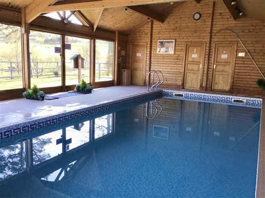 Swimming Pool with New Tile Surround