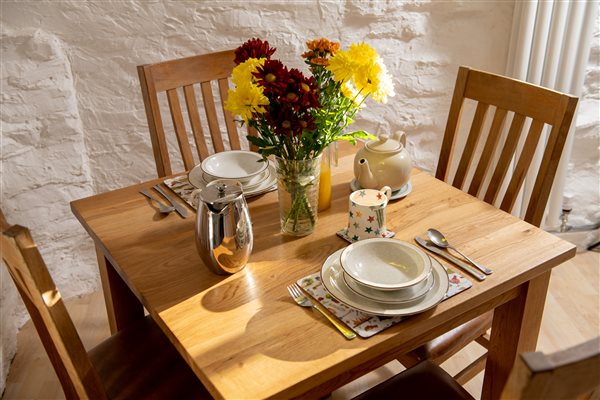 English oak table dining set