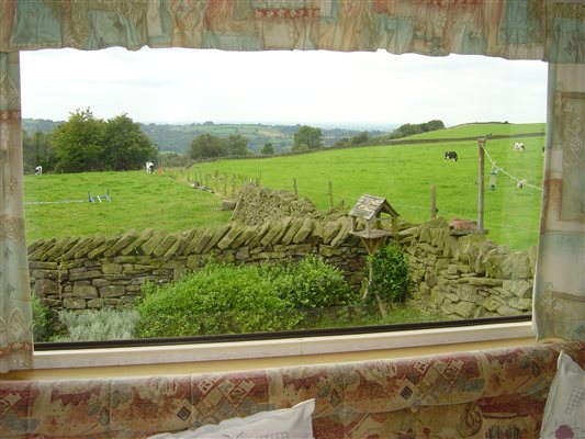 Holiday home view over farmland