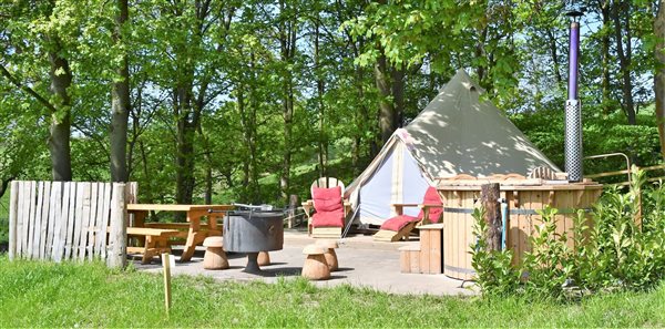 Our spacious bell tents