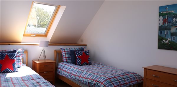 sunny twin bedroom
