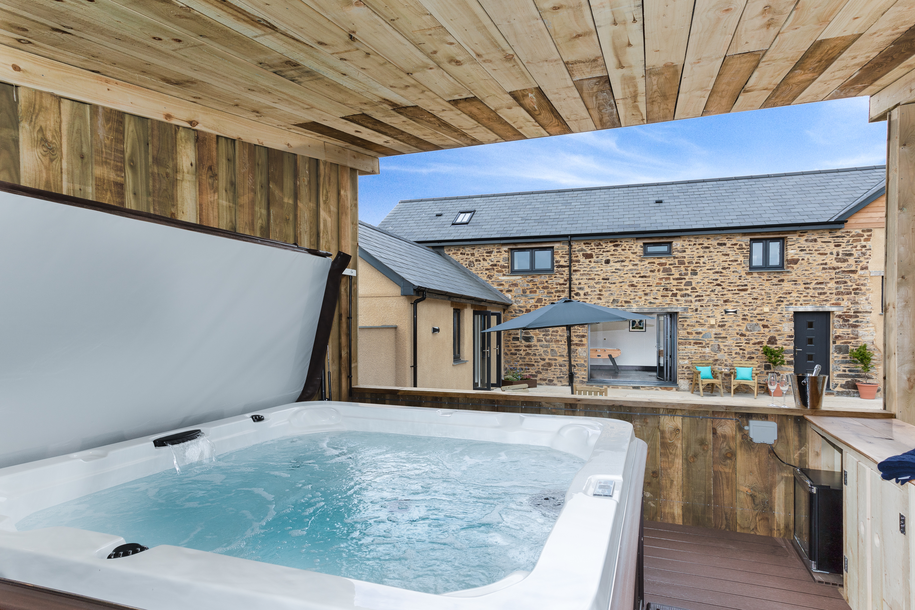 relax in cornwall hot tub