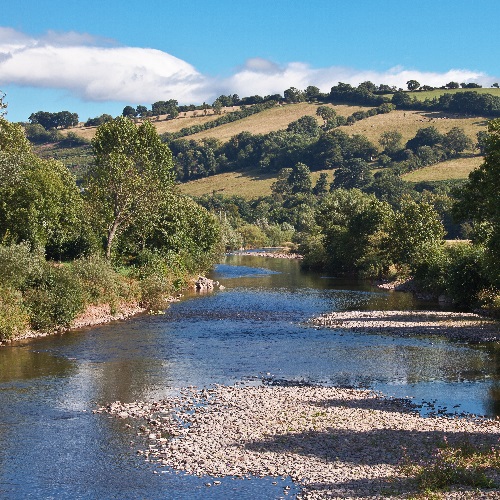 River Usk running through the Black Mountains