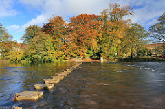 Stepping stones at Stanhope ford