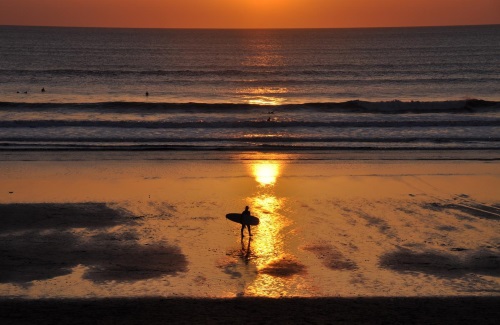 Enjoy surfing close to Tresmorn Farm