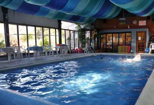 Indoor heated pool at Trevorrick Farm