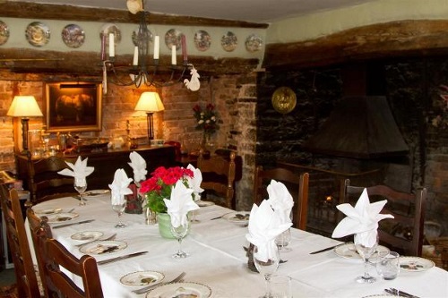 Table set for dinner at your B&B