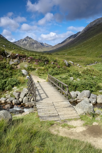  Foot bridge over the river in Glen Rosa Arran