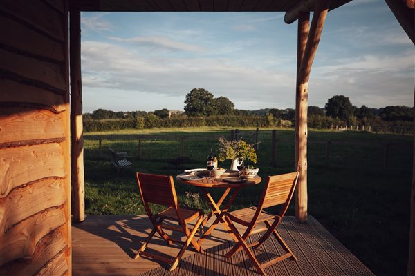 Meadow views to enjoy over tea or a glass of bubbly!