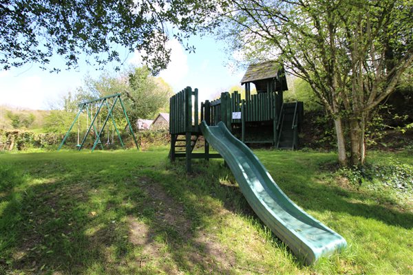Childrens slide play area