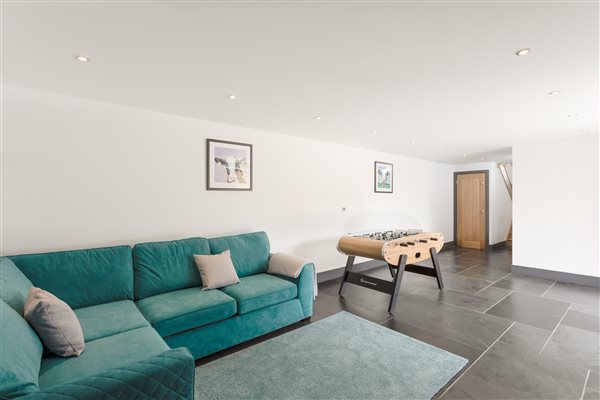Lounge area with table football