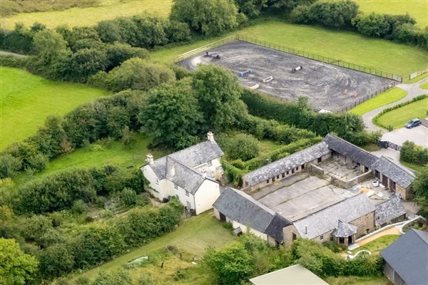 Aerial shot over Dunsdon