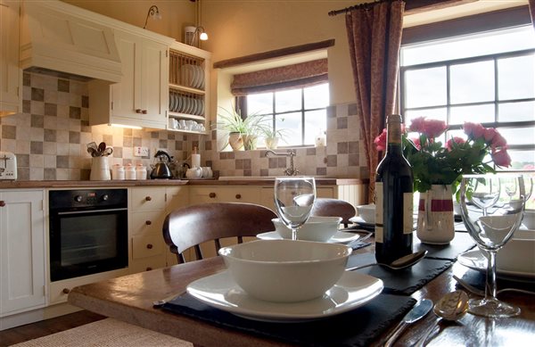 breakfast table in a kitchen