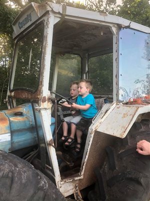 Boys on Tractor