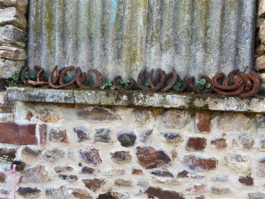 Horseshoes on the Window Sill