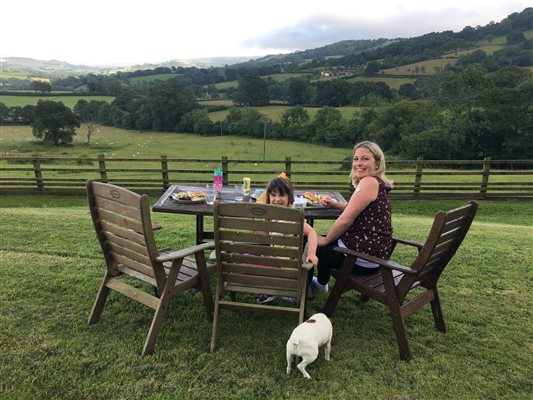 Family picnic In the Garden