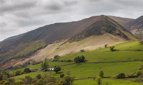 view of Gill brow from Catbells 