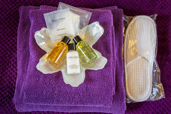 Personal Toiletries and Slippers