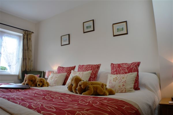 Swallow king sized bedroom with wet room facilities at West Down B&B Guest House