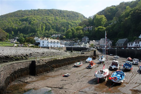 Lynmouth harbour close to West Down B&B Guest House