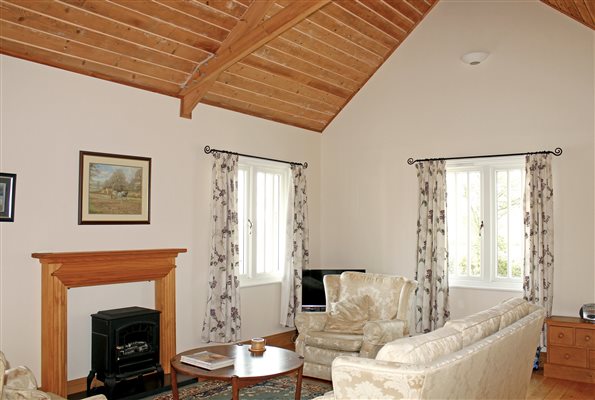 Lounge at Kingfisher Lodge in rural Suffolk