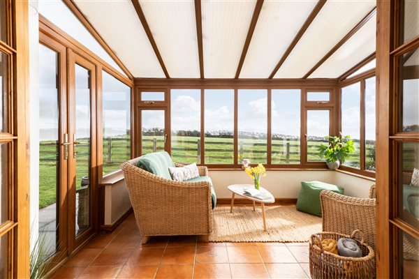 sunroom with fabulous sea views