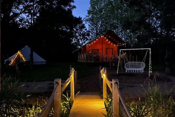 glamping site luxury premium