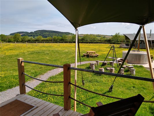 safari tent barbecue