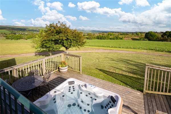 hot tub with view