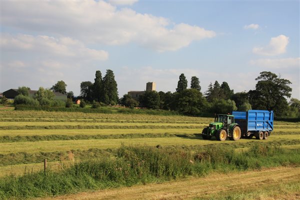Silaging at the farm