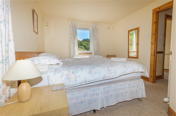 bedroom in holiday cottage