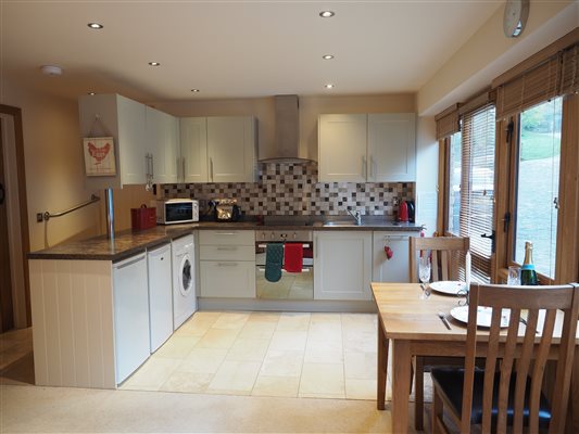 Kitchen and dining area