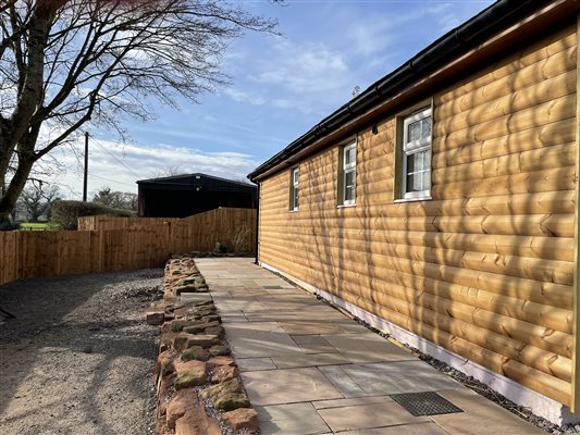 Side view of Haystack Lodge