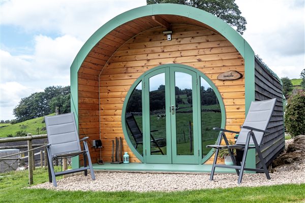 glamping pod at Hoe Grange Holidays