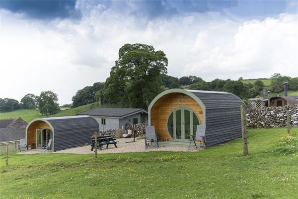 glamping pods at Hoe Grange Holidays 