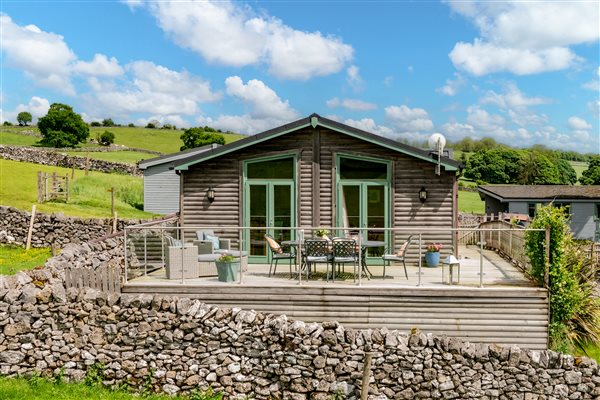 view of Hipley cabin from field 