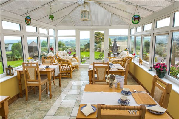 Conservatory with panoramic views