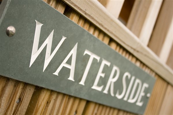 waterside sign