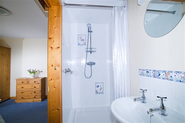 Kingsize bedroom ensuite - Roe Cottage - New Forest Holiday Cottages - Hucklesbrook Farm