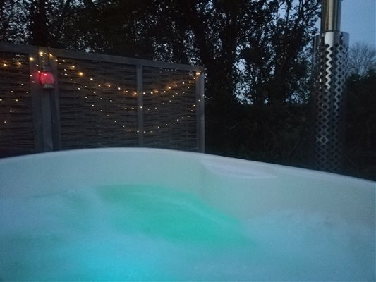 Hot tub at night