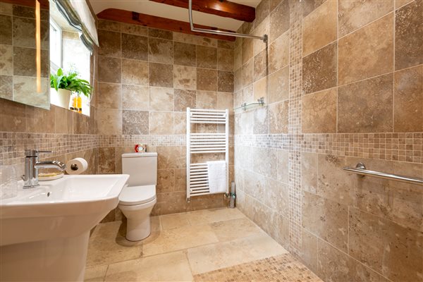 fully tiled wet room