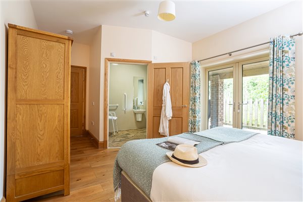 Master bedroom in Whitewell Cottage 