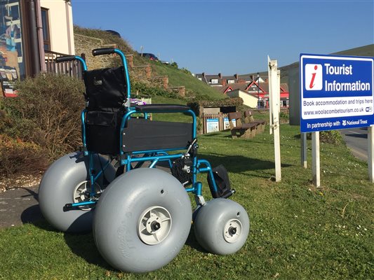 Tramper for hire at Woolacombe