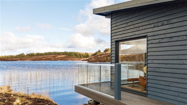 Boathouse on the banks of Loch na Beinne More