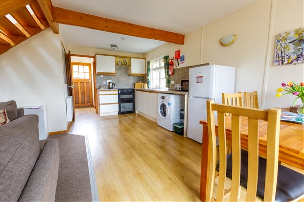 Lodge open plan kitchen dining area