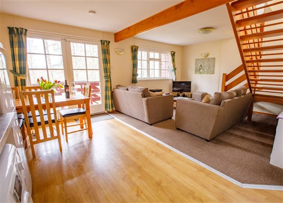 Lodge open plan living area