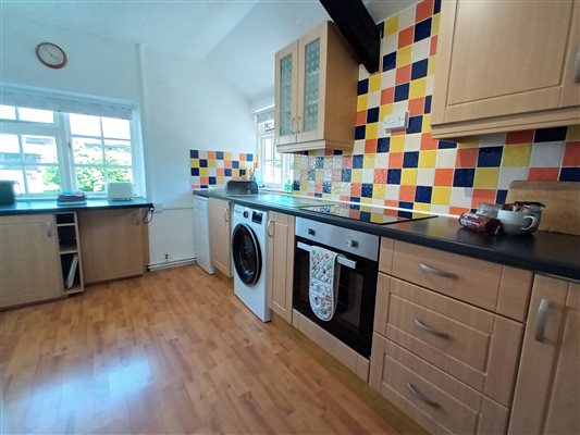 Dual aspect Shippon kitchen